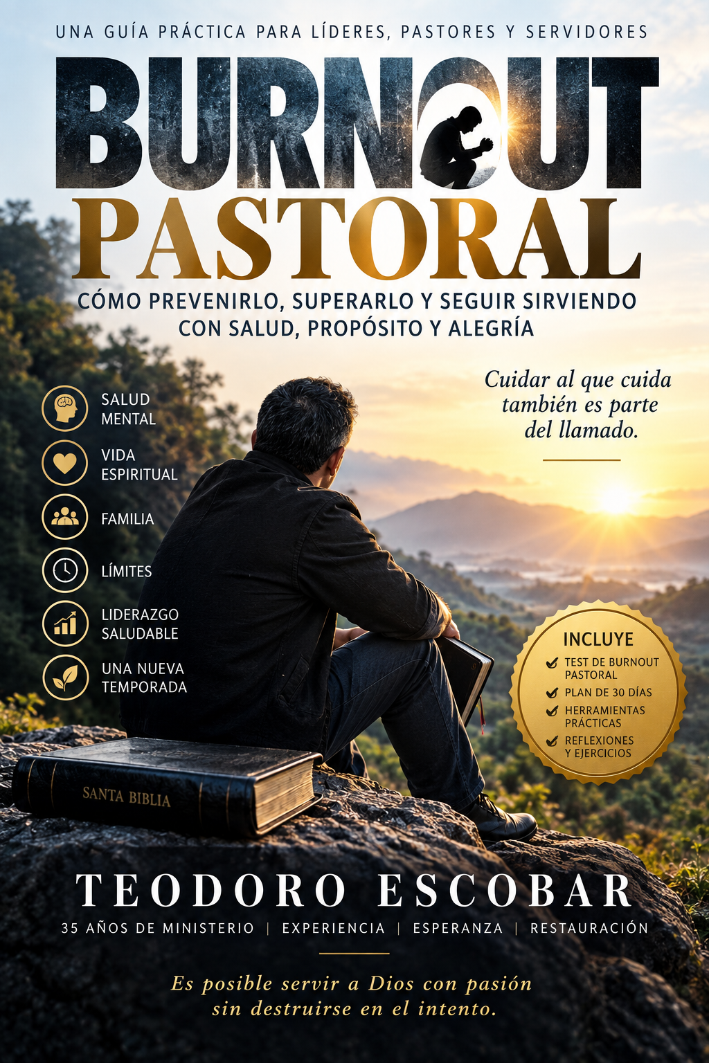 Portada de El cansancio pastoral o Burnout
